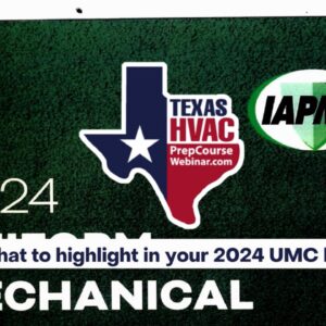 Uniform Mechanical Code 2024 - Video